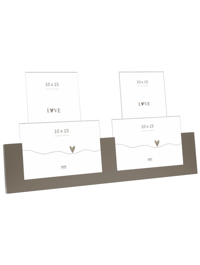 deknudt frames Porte-photo en taupe pour 4 photos S68AK9 P4