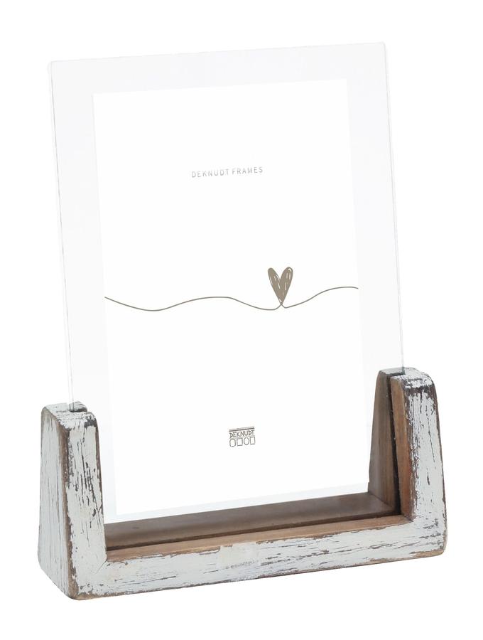 deknudt frames Porte-photo peint blanc pour 1 photo vertical S67TZ1 V