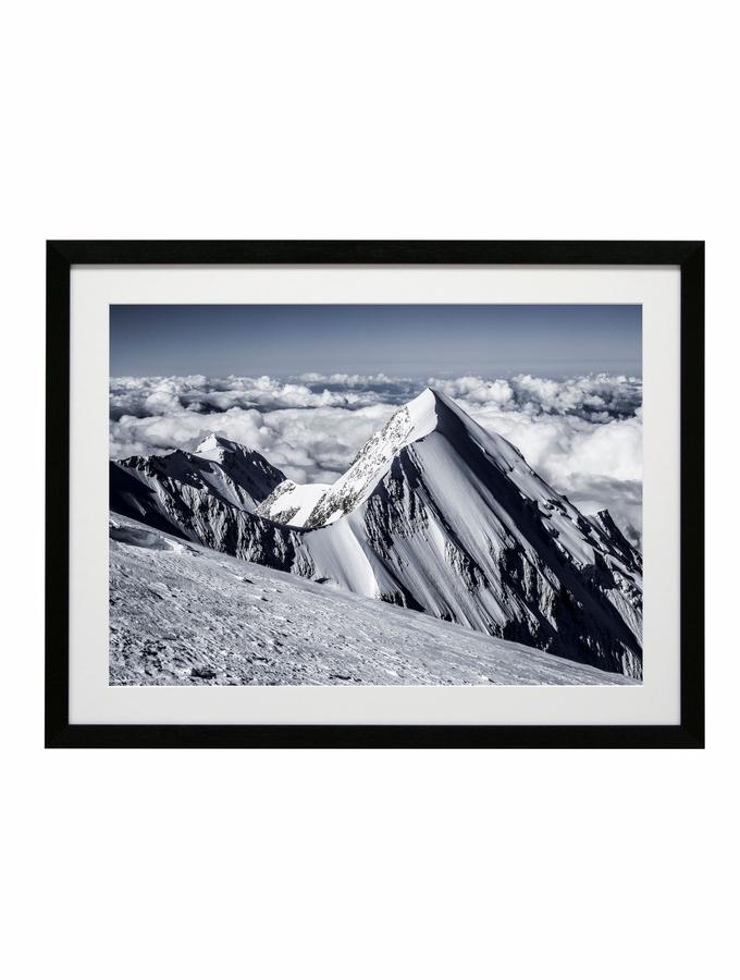 deknudt frames Poster dans un cadre photo noir - paysage de montagne en noir et blanc F42PH2 AA712