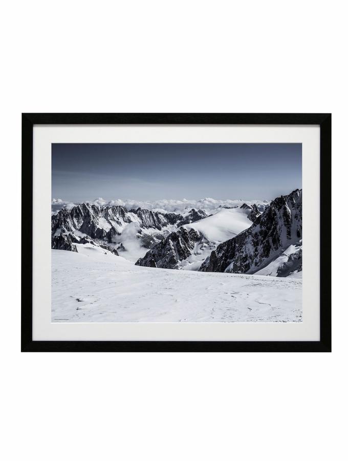 deknudt frames Poster dans un cadre photo noir - paysage de montagne en noir et blanc F42PH2 AA710