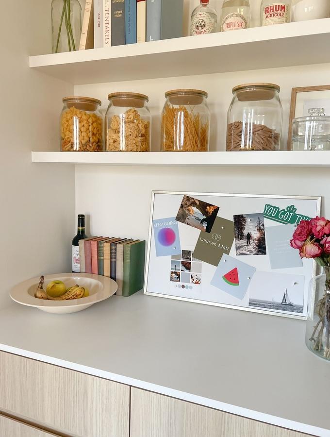 Deknudt Frames Tableau Magnétique Avec Un Encadrement Bois En Couleur Argenté S41JD1 M