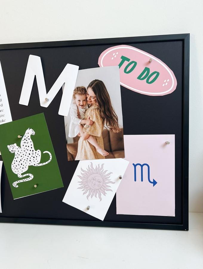 Deknudt Frames Tableau Magnétique Avec Un Encadrement En Bois Noir S41JL2 M