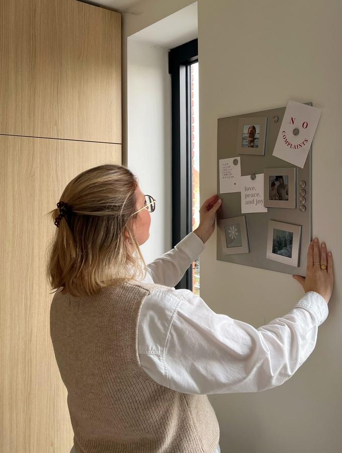 Deknudt Frames Tableau Magnétique En Couleur Argenté Avec 5 Cadres Et 6 Aimants S58MN1