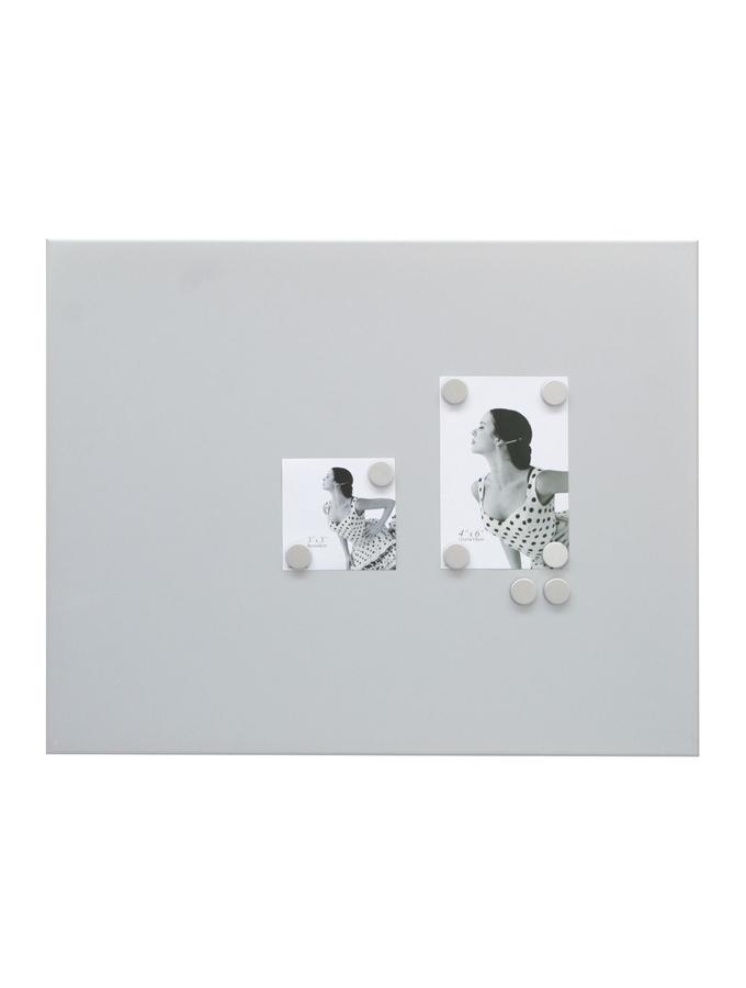 deknudt frames Tableau magnétique en couleur argenté avec 8 aimants S58MN3