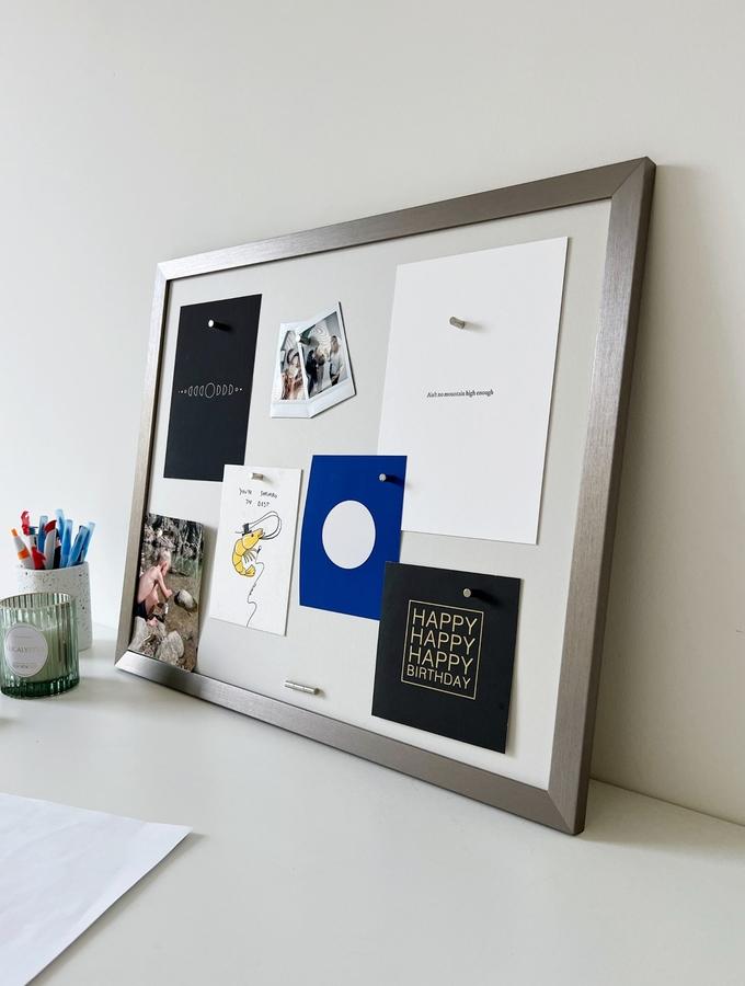 Deknudt Frames Tableau Magnétique En Couleur Argenté S41VD1 M