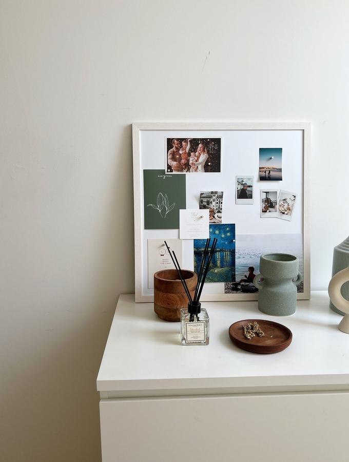 Deknudt Frames Tableau Magnétique En Look Peint Blanc S41VF1 M