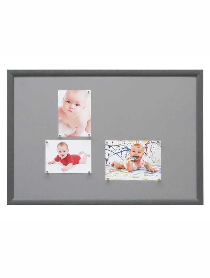 deknudt frames Tableau magnétique en look peint gris S54ST8