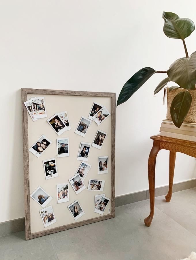 Deknudt Frames Tableau Magnétique En Ton Bois Couleur Gris-beige S45RH7 M