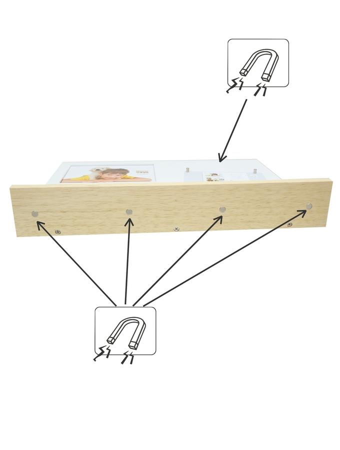 Deknudt Frames Tableau Magnétique Photo En Blanc Multifonction S68EL1 E2A