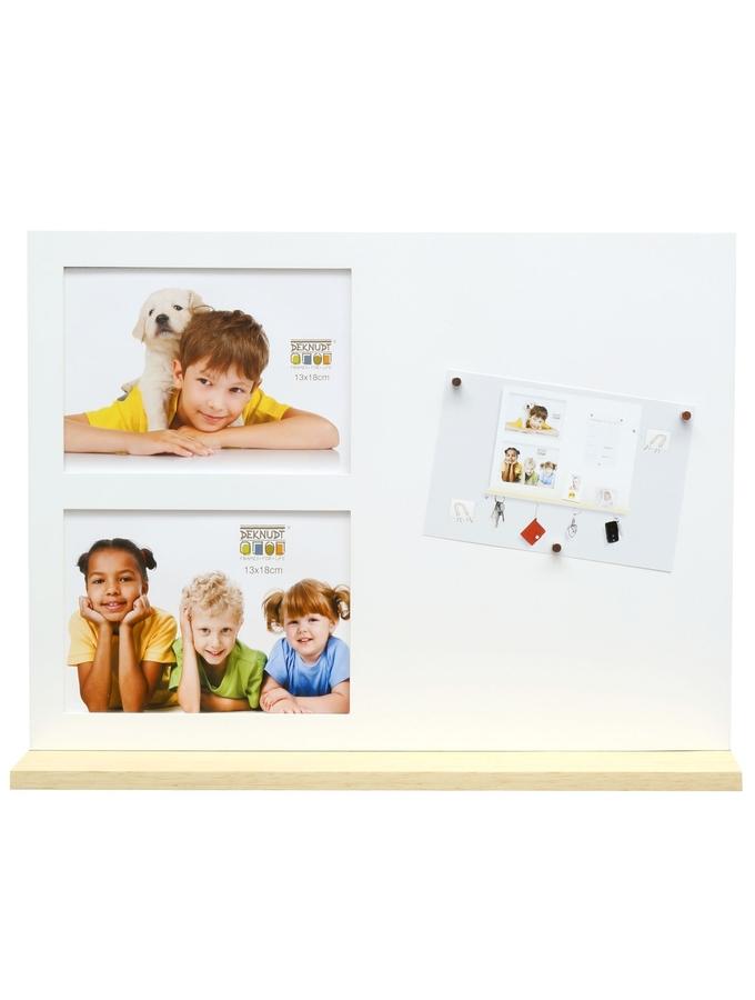 deknudt frames Tableau magnétique photo en blanc multifonction S68EL1 E2A