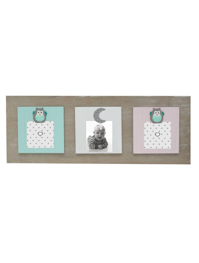 Deknudt Frames Tableau Memo Magnétique En Bois Pour 3 Photos Ou Cartes S67TT1 E3