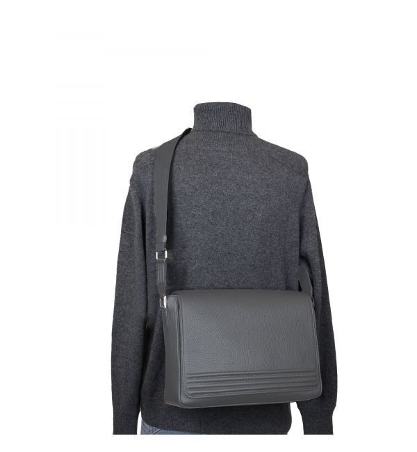 Delage BESACE MITZOU MM CUIR GRIS
