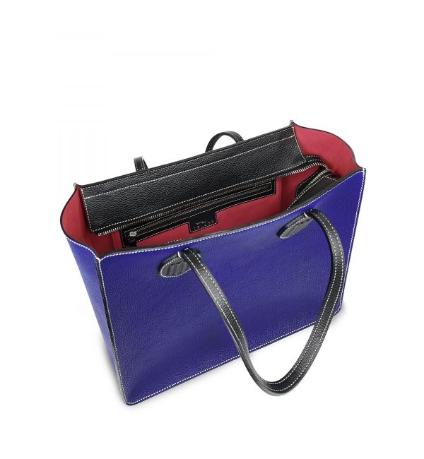 Delage Cabas Louis Bleu Saphir & Noir