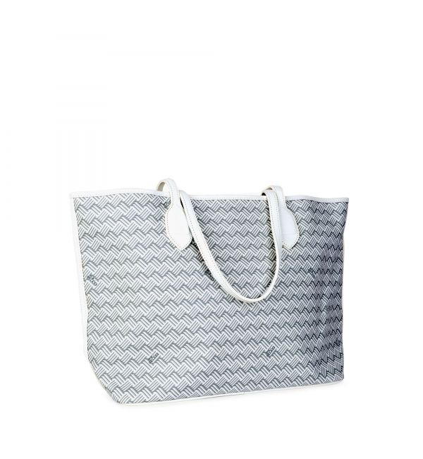 delage Cabas Lulu JM Blanc & Cuir Blanc