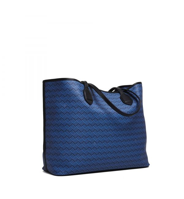 delage Cabas Lulu JM Bleu & Cuir Noir