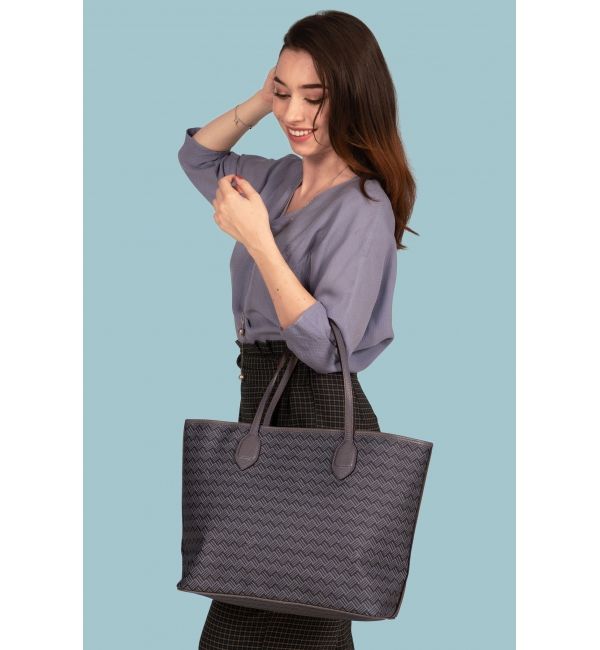 Delage Cabas Lulu JM Gris & Cuir Gris