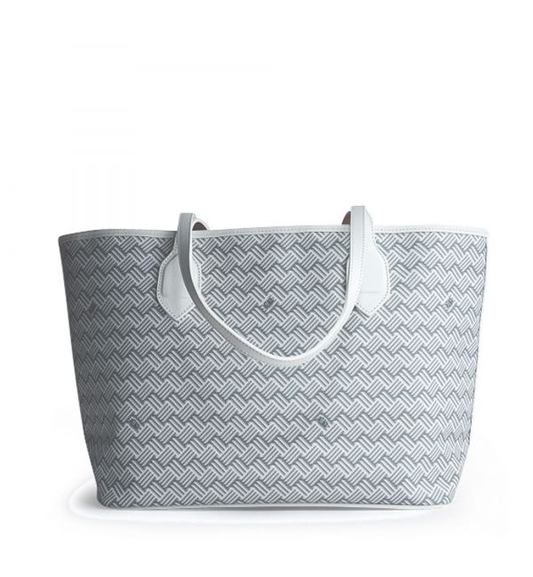 Delage Cabas Lulu MM Blanc & Cuir Blanc