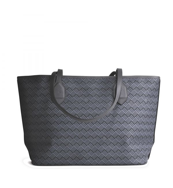 Delage Cabas Lulu MM Gris & Cuir Gris