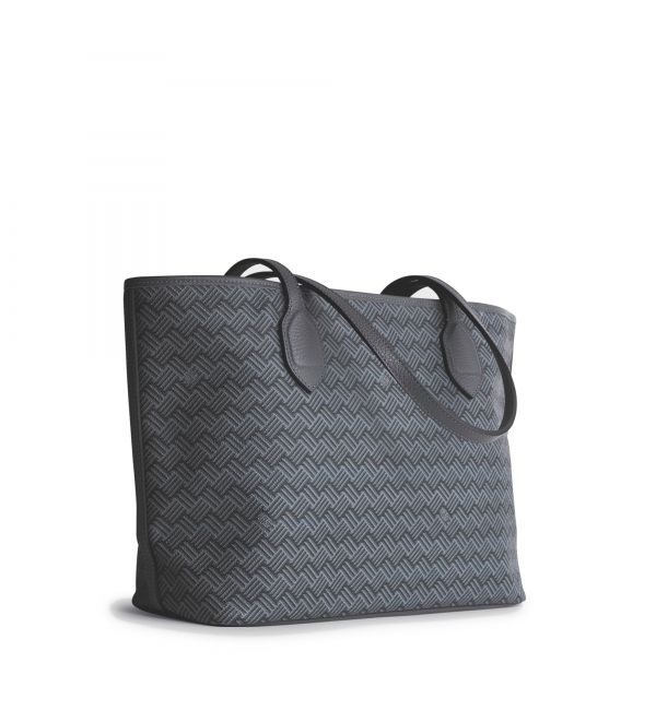 delage Cabas Lulu MM Gris & Cuir Gris