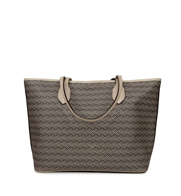 Delage Cabas Lulu MM Marron & Cuir Beige