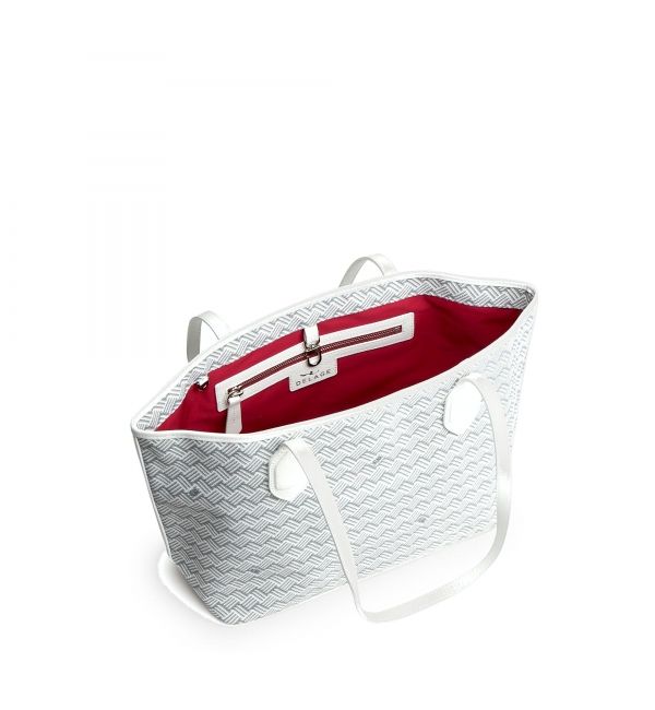 Delage Cabas Lulu PM Blanc & Cuir Blanc