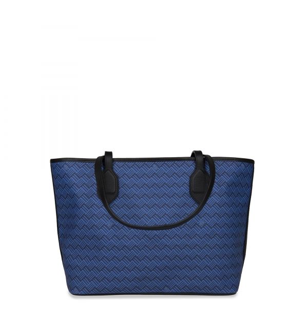 Delage Cabas Lulu PM Bleu & Cuir Noir