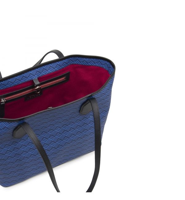 Delage Cabas Lulu PM Bleu & Cuir Noir