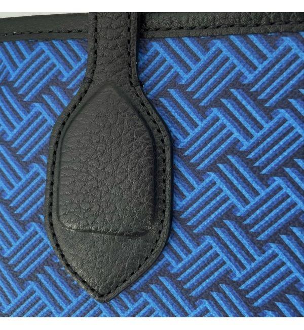 Delage Cabas Lulu PM Bleu & Cuir Noir