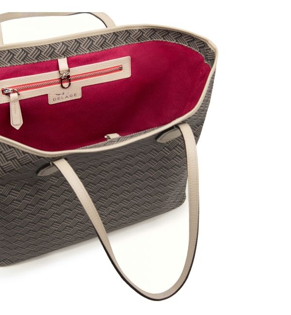 Delage Cabas Lulu PM Marron & Cuir Beige