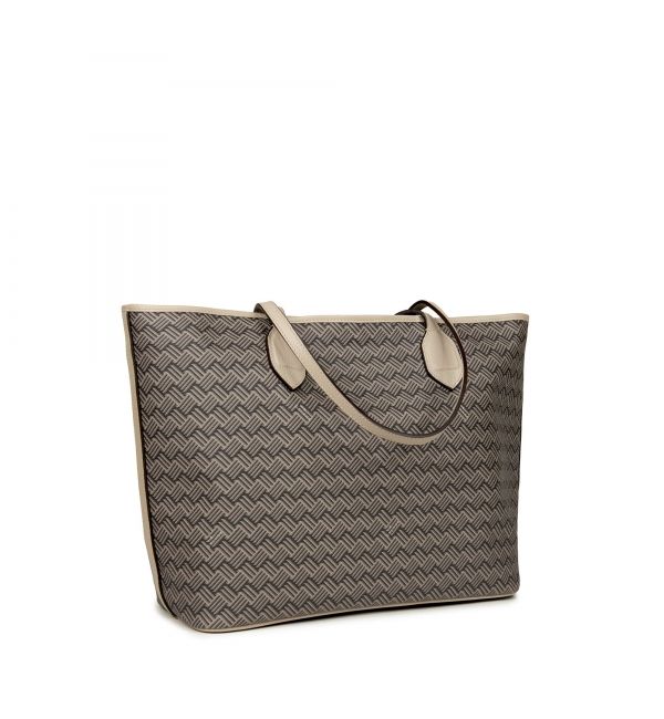 delage Cabas Lulu PM Marron & Cuir Beige