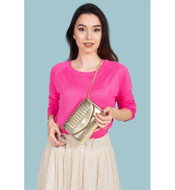 Delage Pochette Jeanne PM Doré