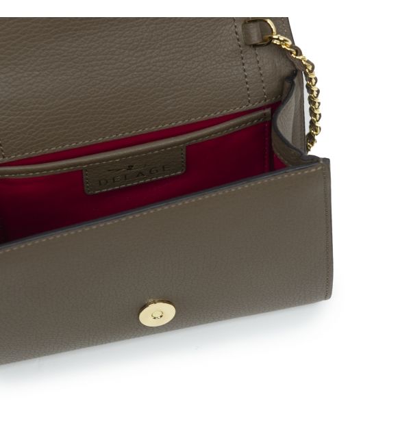 Delage Pochette Jeanne PM Marron
