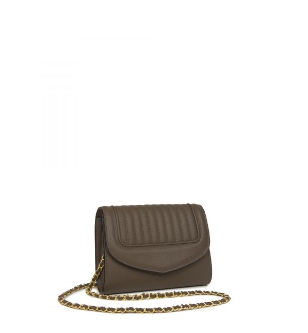 delage Pochette Jeanne PM Marron