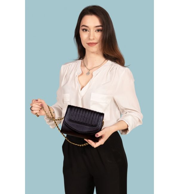 Delage Pochette Jeanne PM Noir