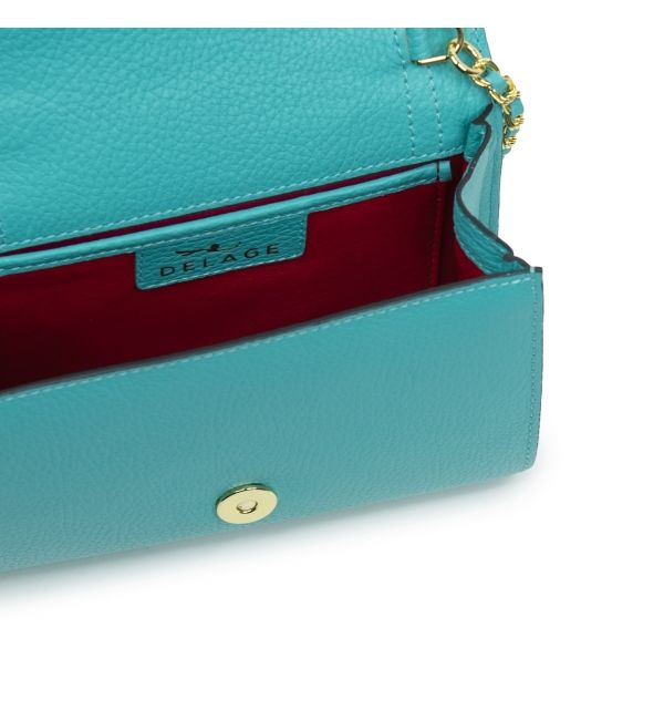 Delage Pochette Jeanne PM Turquoise