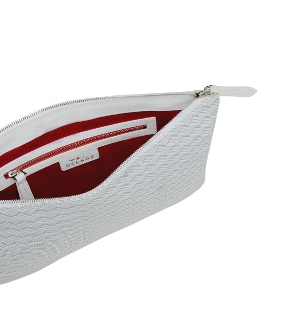 Delage Pochette Plate GM Blanc