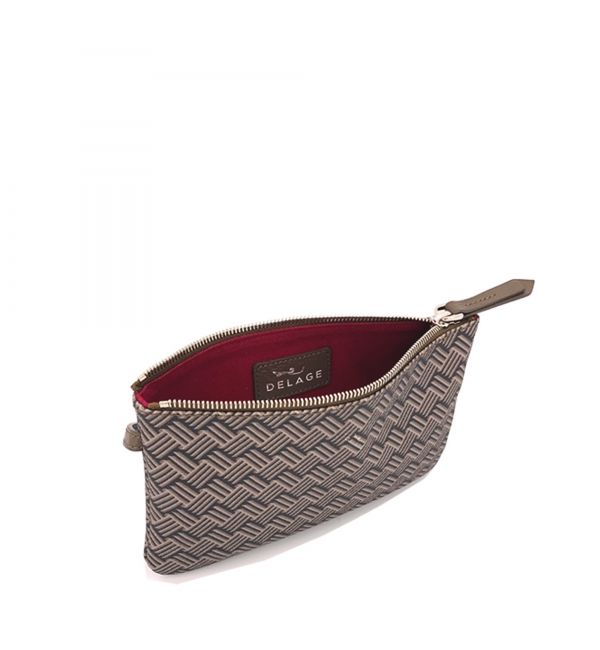 Delage Pochette Plate PM Marron