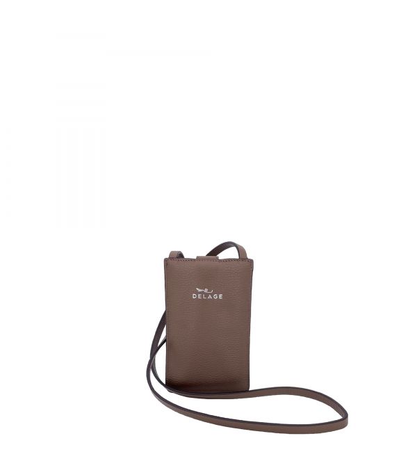 Delage Pochette Telephone Marron