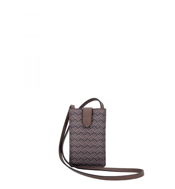 delage Pochette Telephone Marron