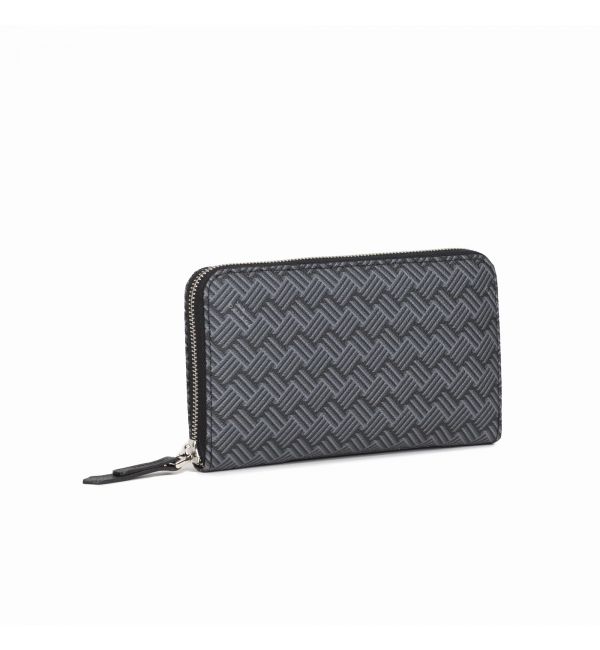 delage PORTEFEUILLE TOILE ENDUITE GRIS