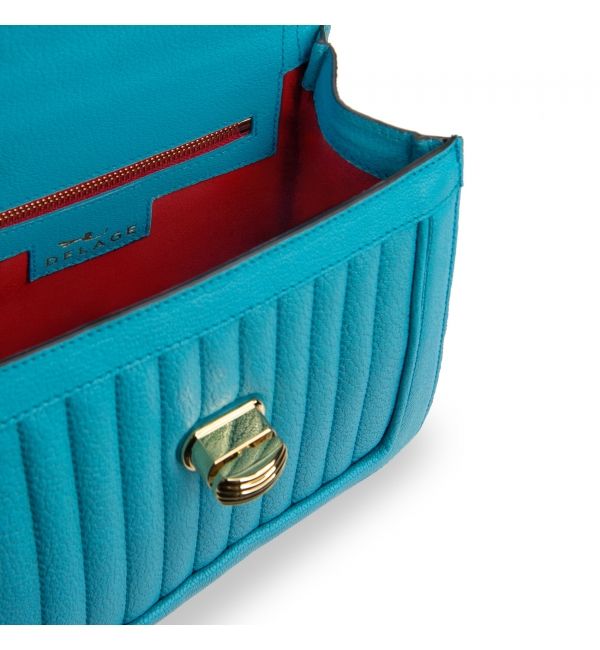 Delage Sac Ginette MINI Bleu Turquoise