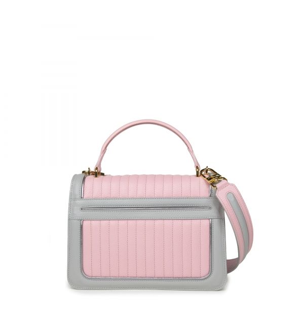 Delage Sac Ginette PMA Gris Et Rose