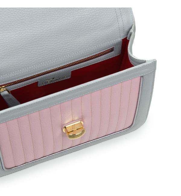 Delage Sac Ginette PMA Gris Et Rose