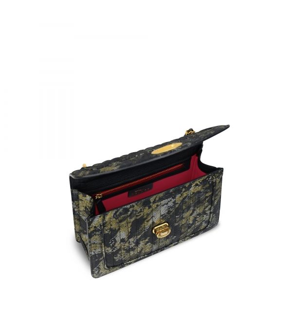 Delage Sac Ginette PMC Noir Marbré