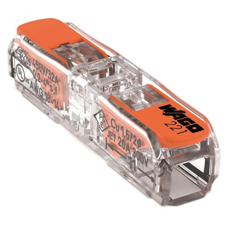 dema 10 Connecteurs à leviers WAGO - 2 entrées vis à vis