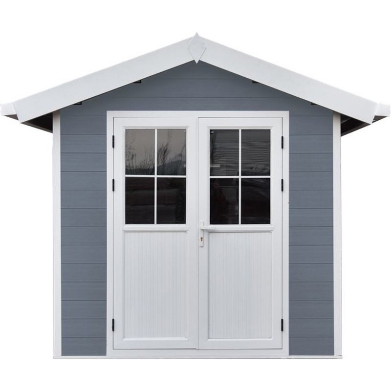 Dema Abri En Bois Composite Lucca 1 Gris Foncé Ou Gris Clair 279x279cm