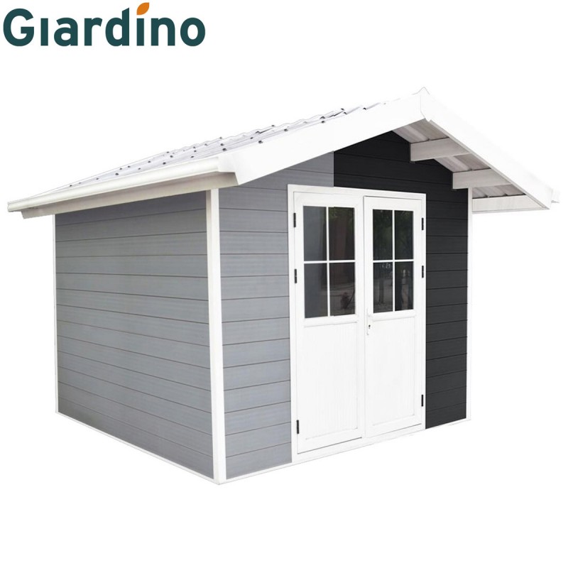 dema Abri en bois composite Lucca 1 gris foncé ou gris clair 279x279cm