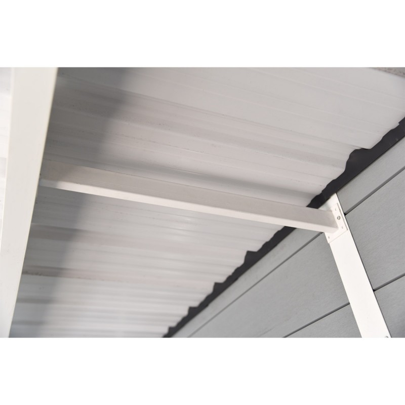 Dema Abri En Bois Composite Lucca 2 Gris Foncé Ou Gris Clair 384x279cm