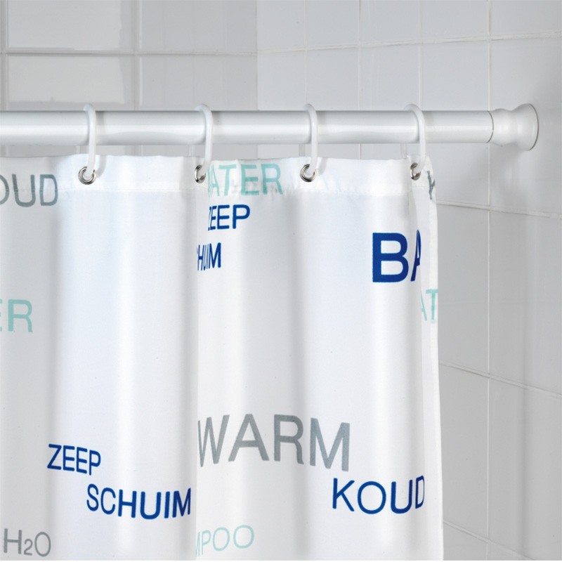 dema Barre de douche télescopique 110-185cm blanc 28mm