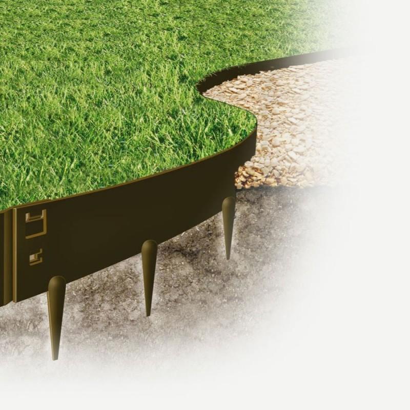 Dema Bordure Flexible En Acier Corten 106xH24cm 3+1 GRATUIT